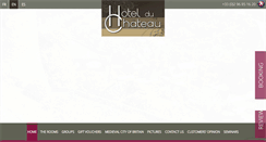 Desktop Screenshot of hotelduchateau-dinan.com